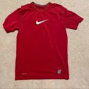 Nike Pro Combat Red Tight Shirt